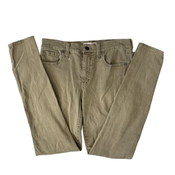 Madewell High Riser Skinny Green Size 28 Tall Jean Pants - Picture 2 of 12